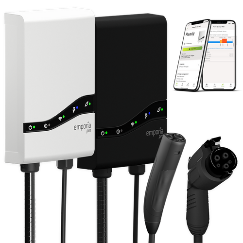 Emporia Pro EV Charger connector options