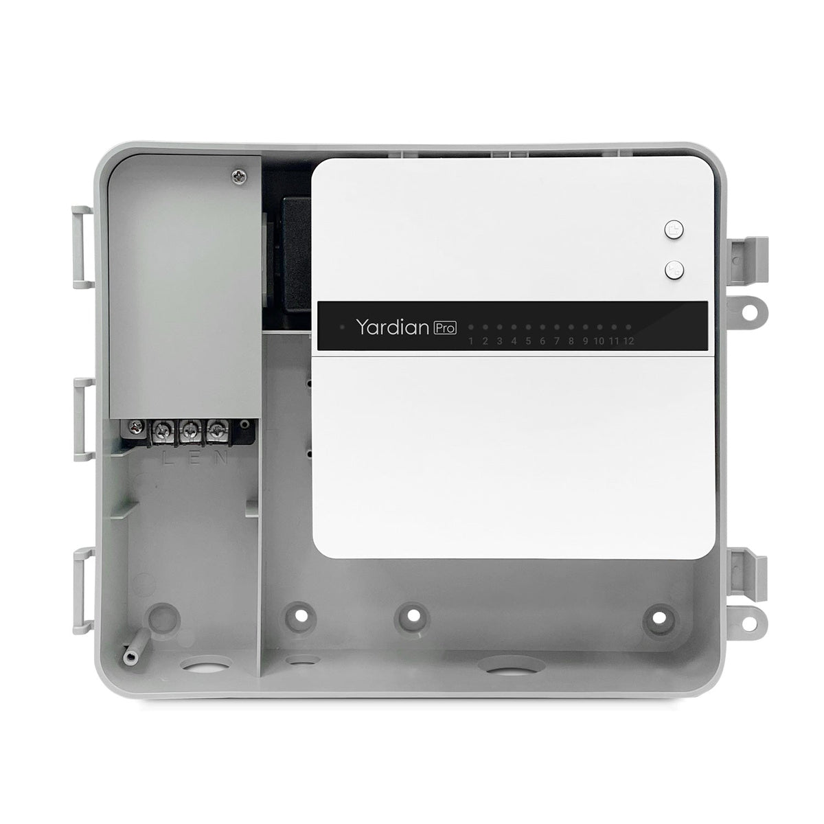 Inside Yardian outdoor enclosure